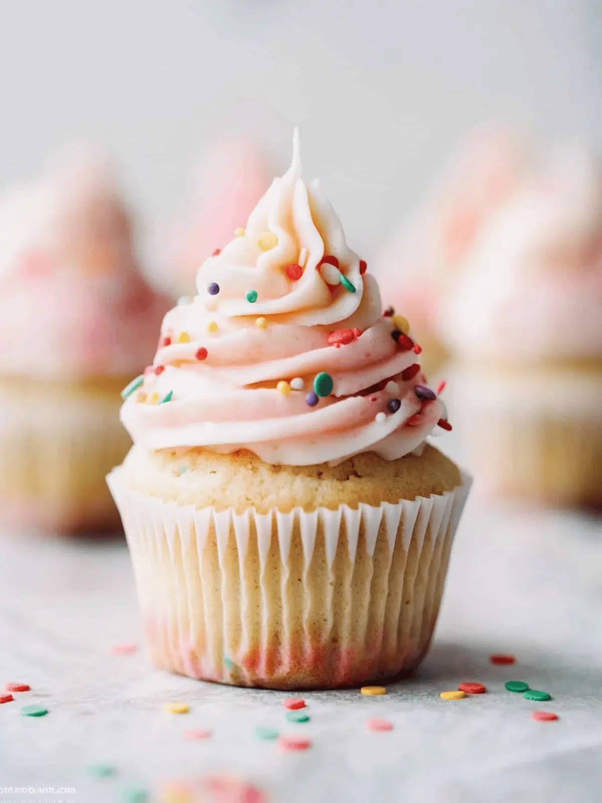 Confetti Sprinkle Cupcakes