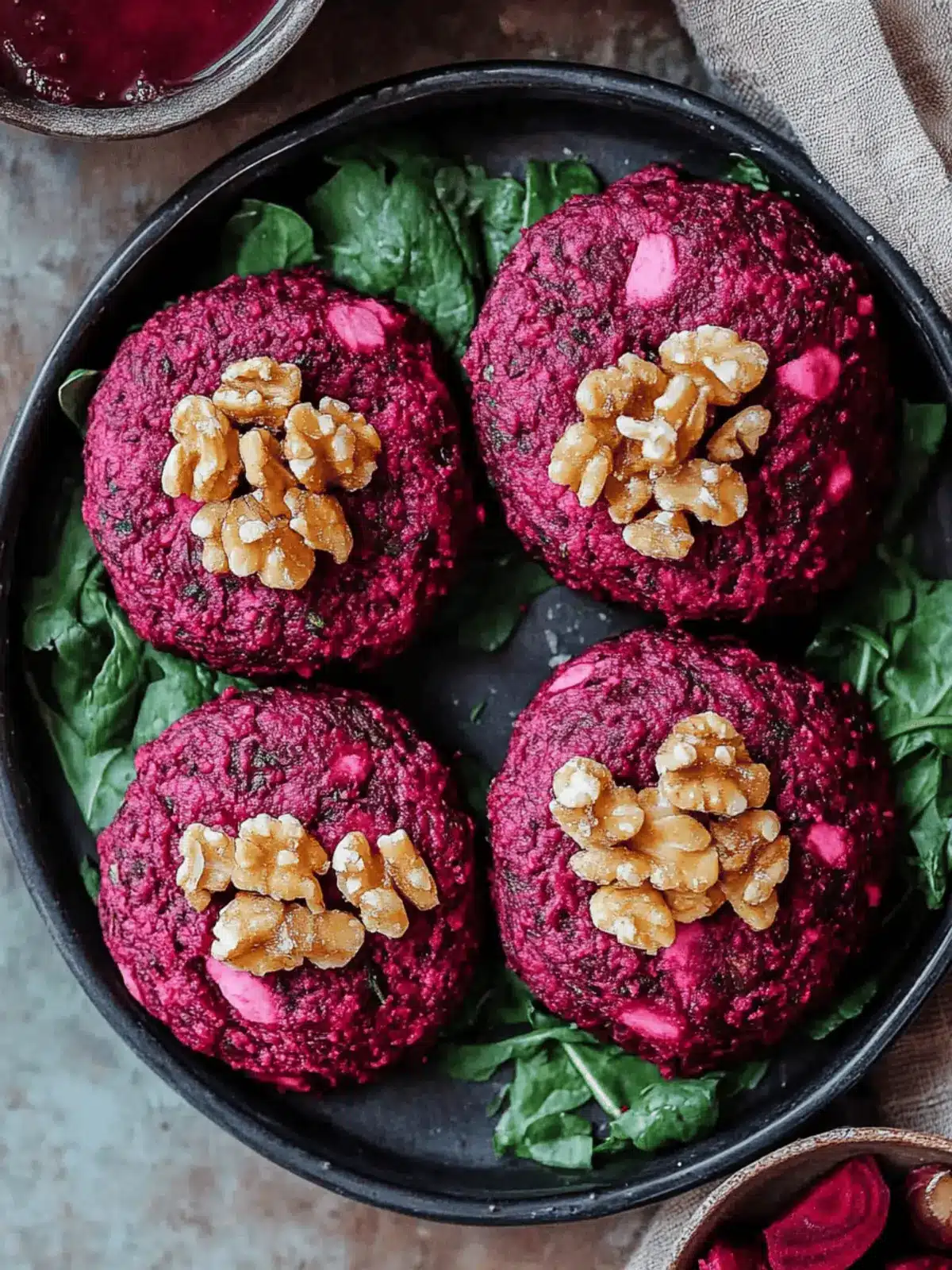 Irresistible Georgian Pkhali: Beet and Spinach Delight! 4 Georgian Pkhali (Beet and Spinach Pkhali)