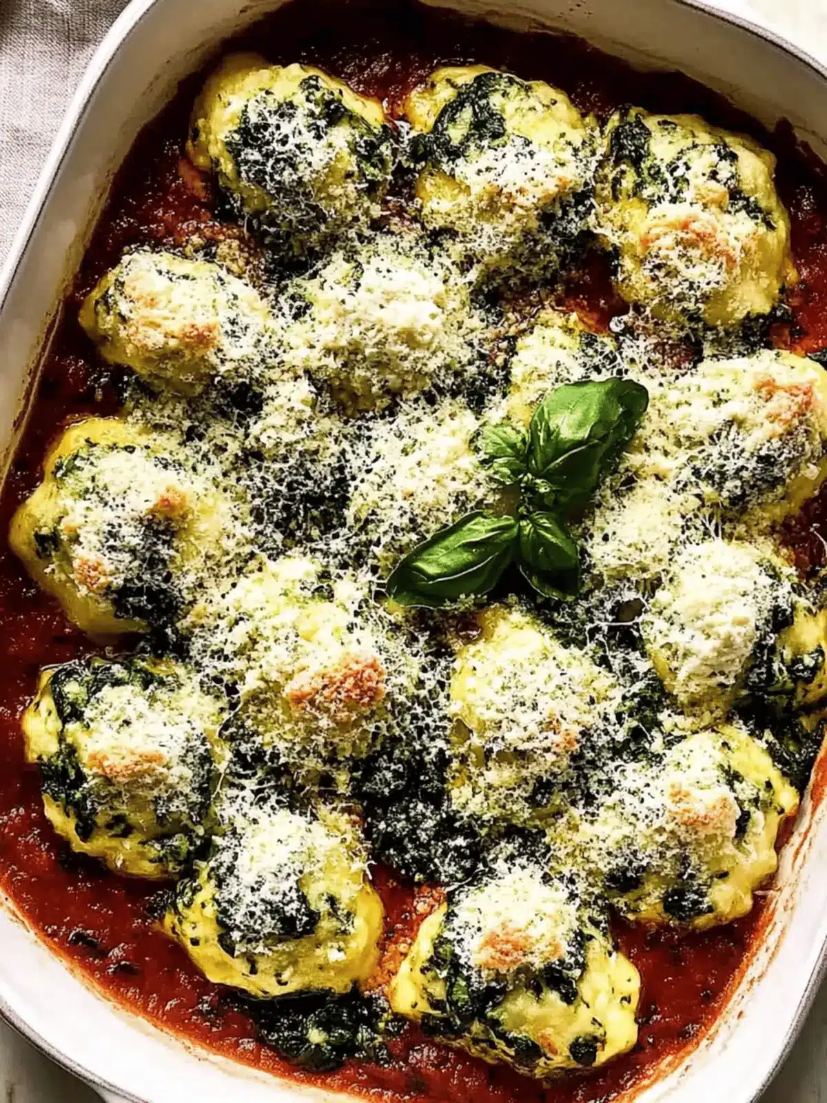 Malfatti (Italian spinach ricotta dumplings)