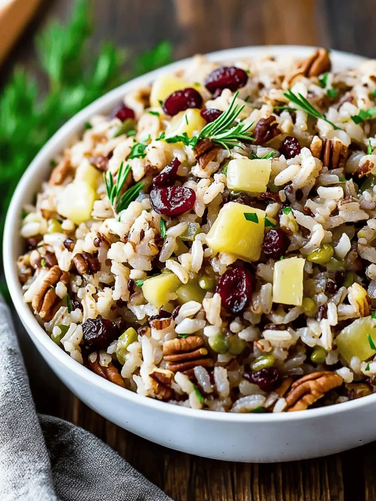 Rice Pilaf with Cranberries and Pecans