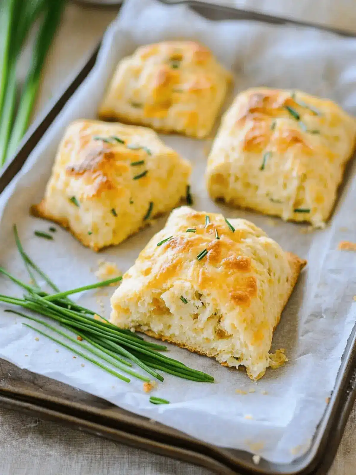 Cheddar and Chive Savory Scones