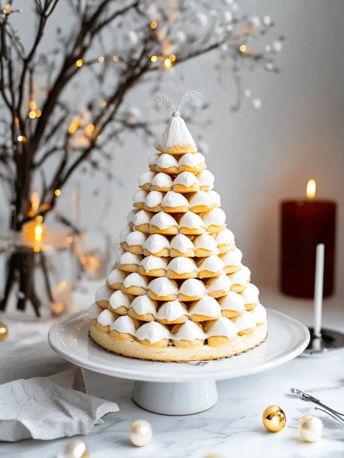 Kransekage (Marzipan Wreath Cake)