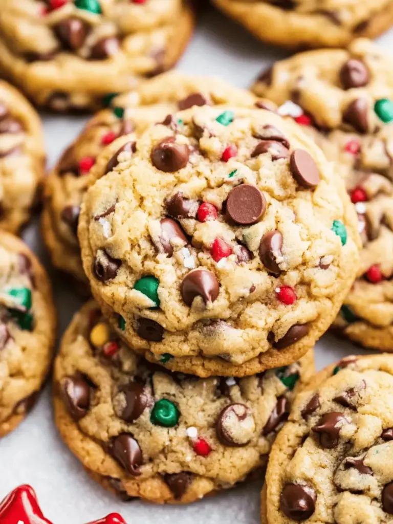 Christmas Chocolate Chip Cookies