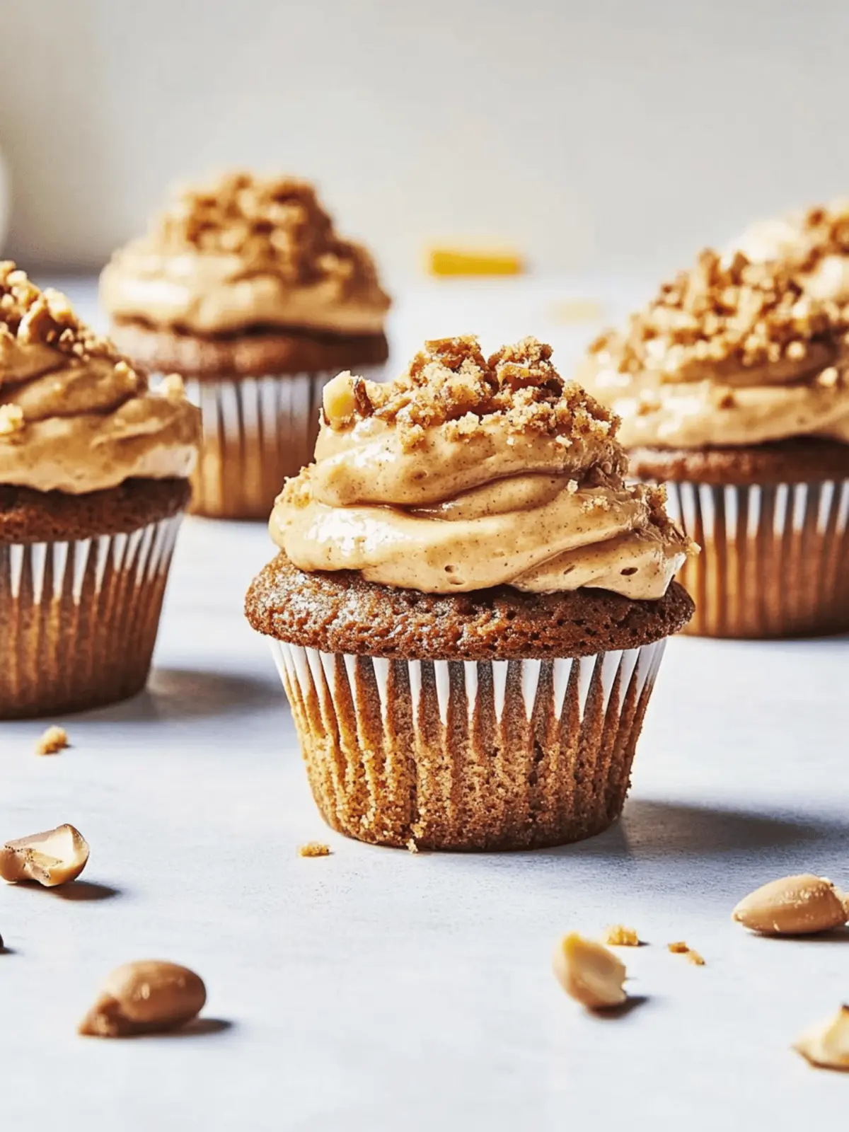 Banana Cupcakes with Peanut Butter Frosting
