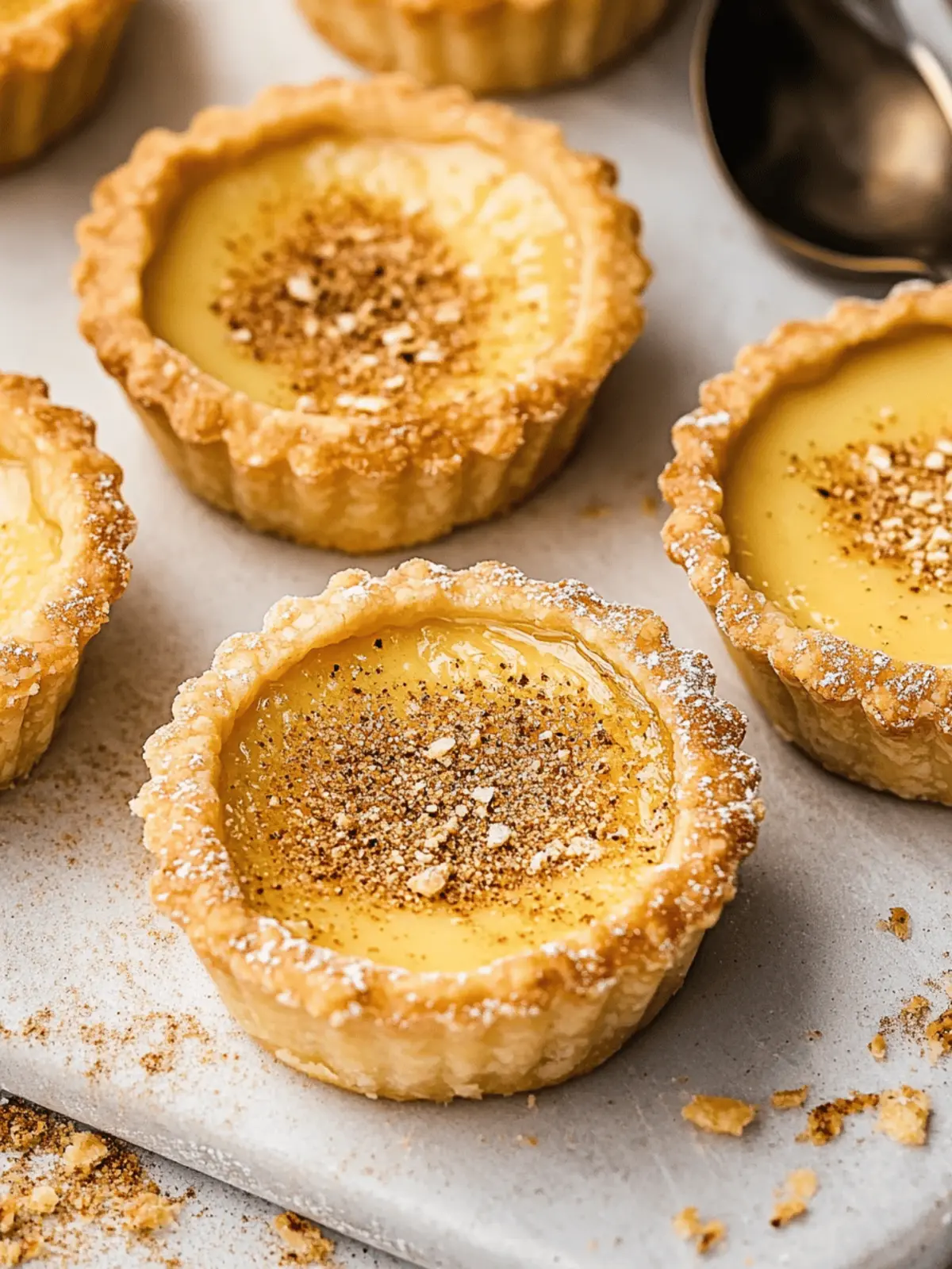 Delicious Vegan Custard Tarts with Nutmeg You’ll Love 3 Vegan custard tarts with nutmeg