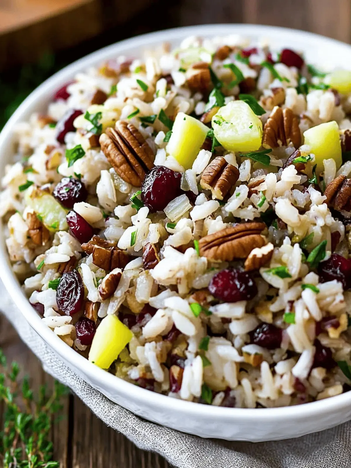 Rice Pilaf with Cranberries and Pecans