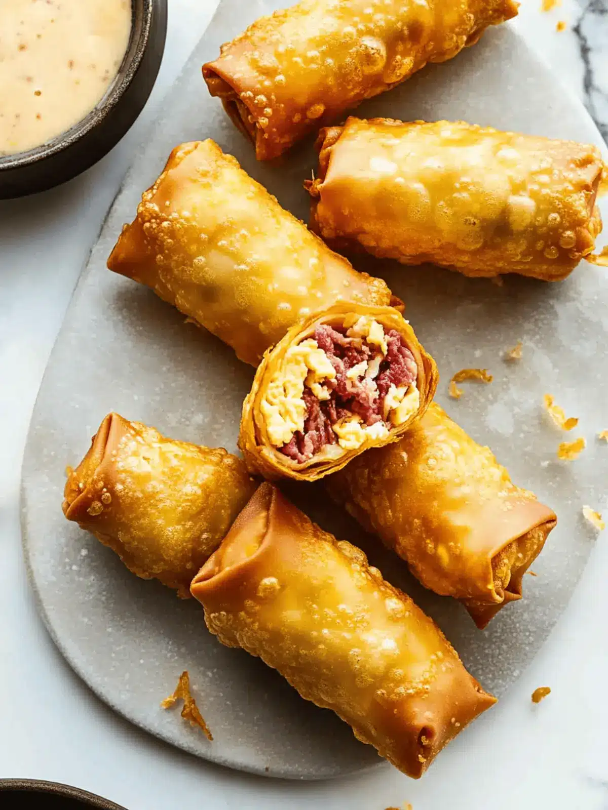 Reuben Egg Rolls