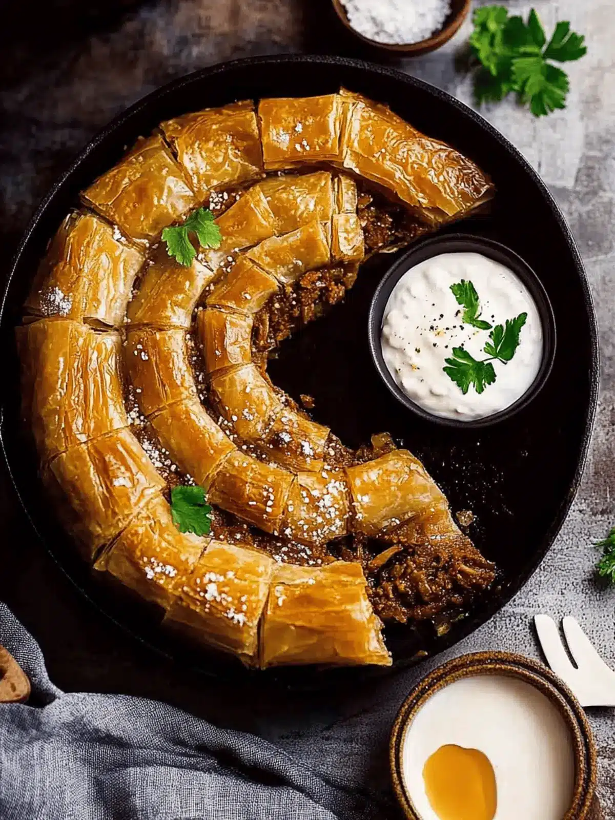 Borek – Spiced lamb filo pastry