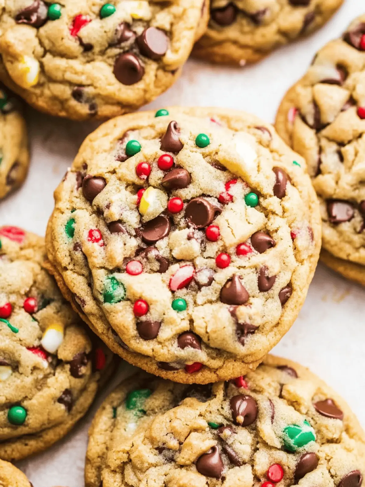 Christmas Chocolate Chip Cookies