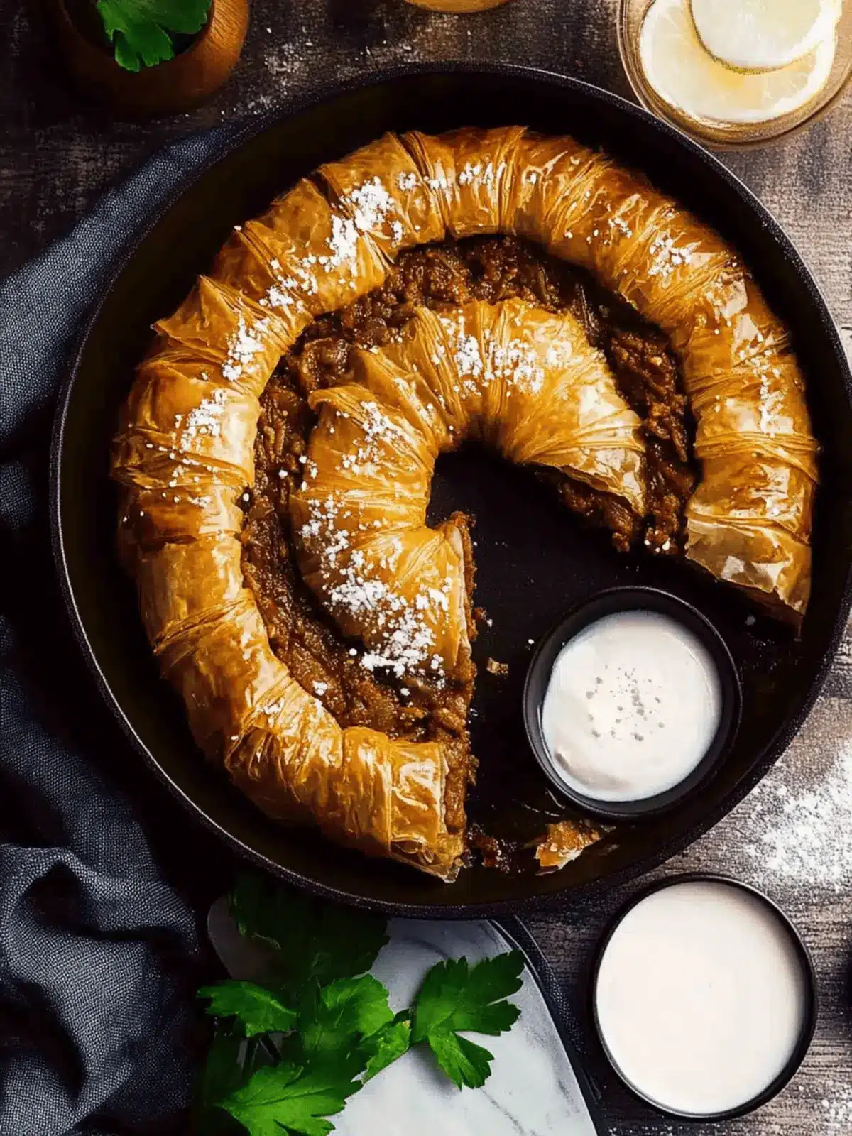 Borek – Spiced lamb filo pastry