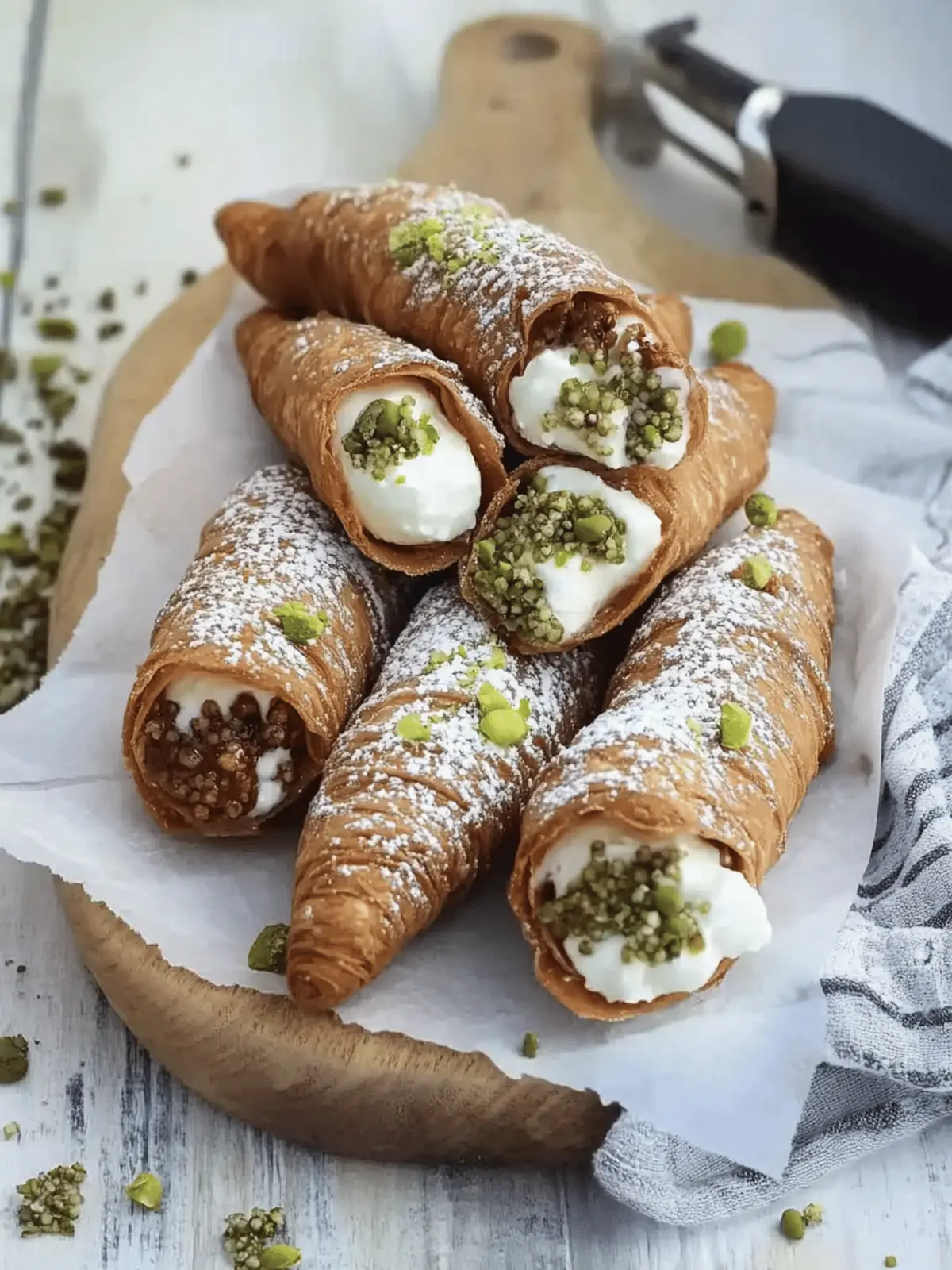 Sicilian Cannoli with Ricotta Filling