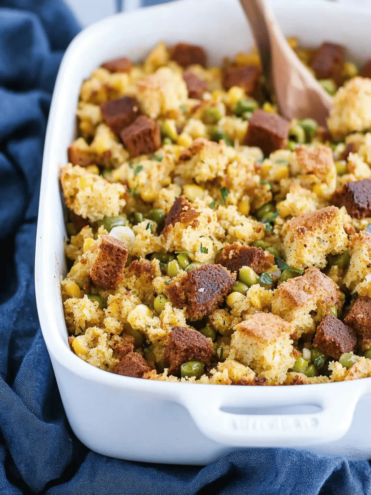 Savor the South: Cajun Cornbread Dressing with Sausage 5 Cajun Cornbread Dressing