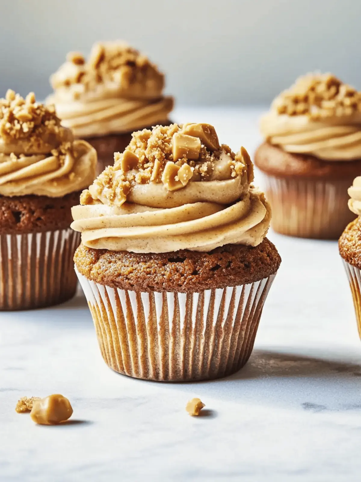 Banana Cupcakes with Peanut Butter Frosting