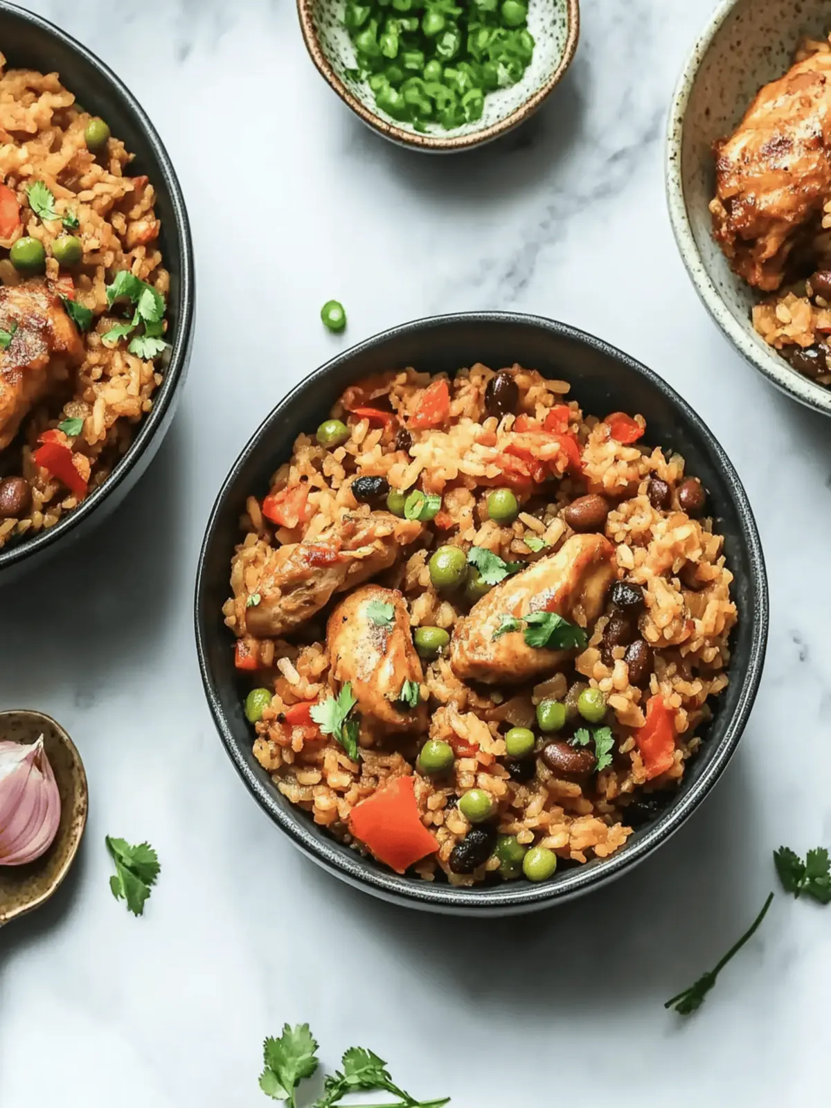 Trinidad Pelau Chicken and Pigeon Peas