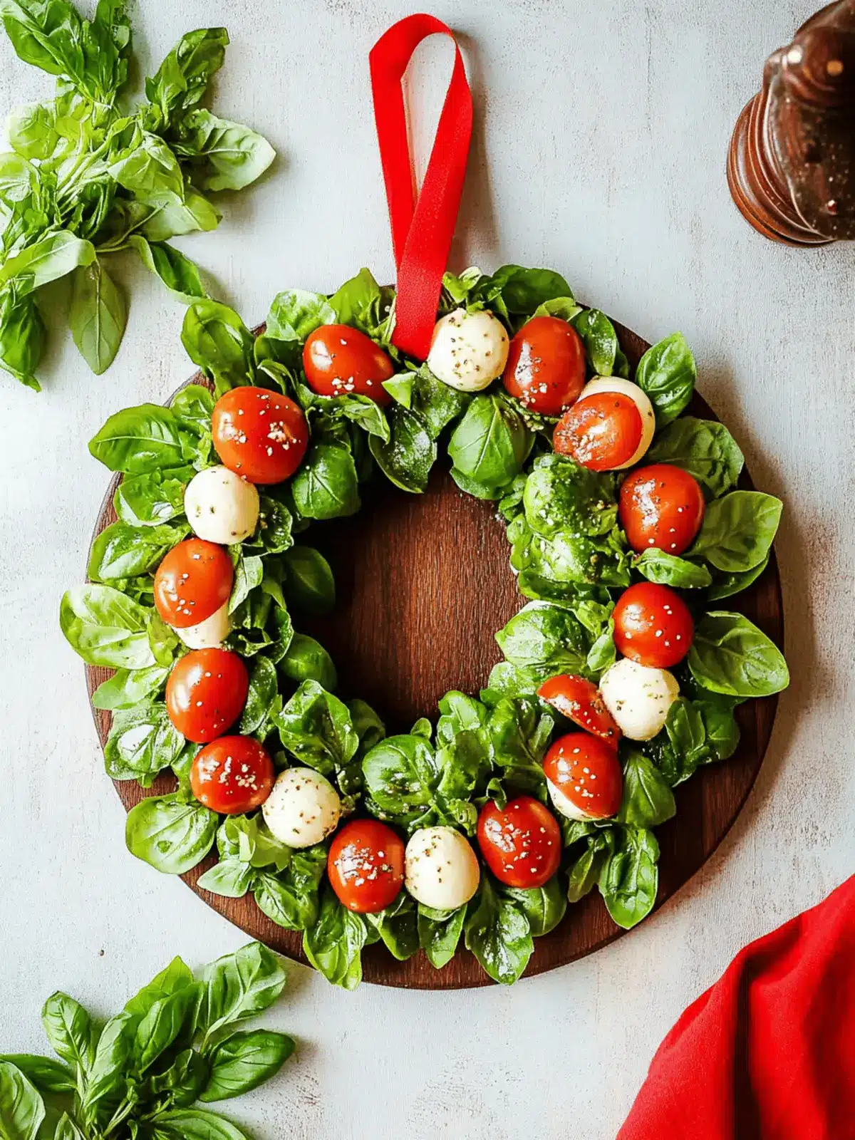 Delicious Caprese Salad Wreath for Festive Gatherings 4 Caprese Salad Wreath