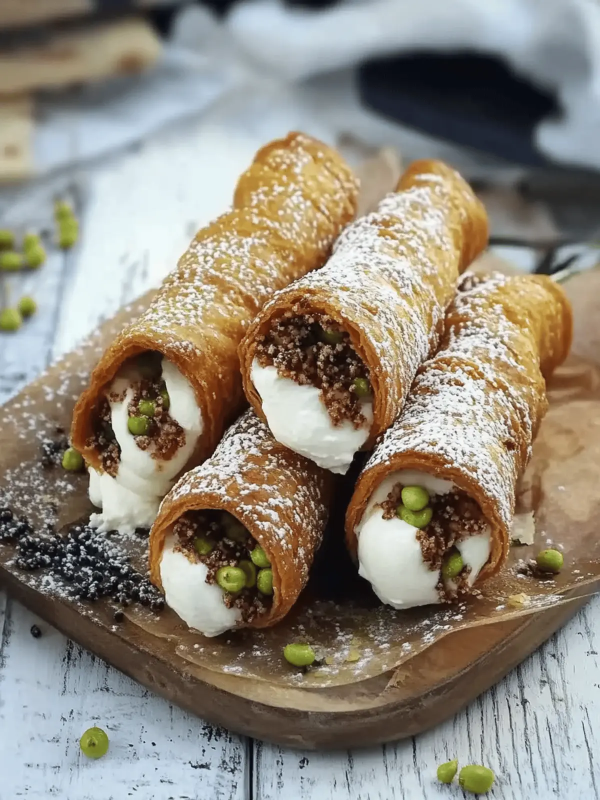 Sicilian Cannoli with Ricotta Filling