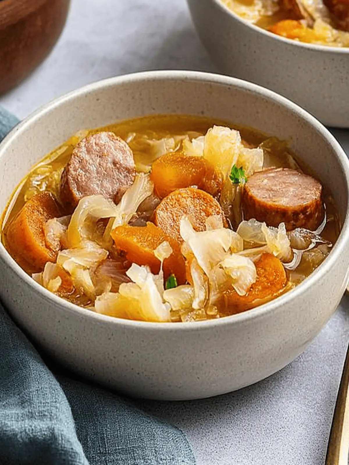 Sausage Sauerkraut Soup
