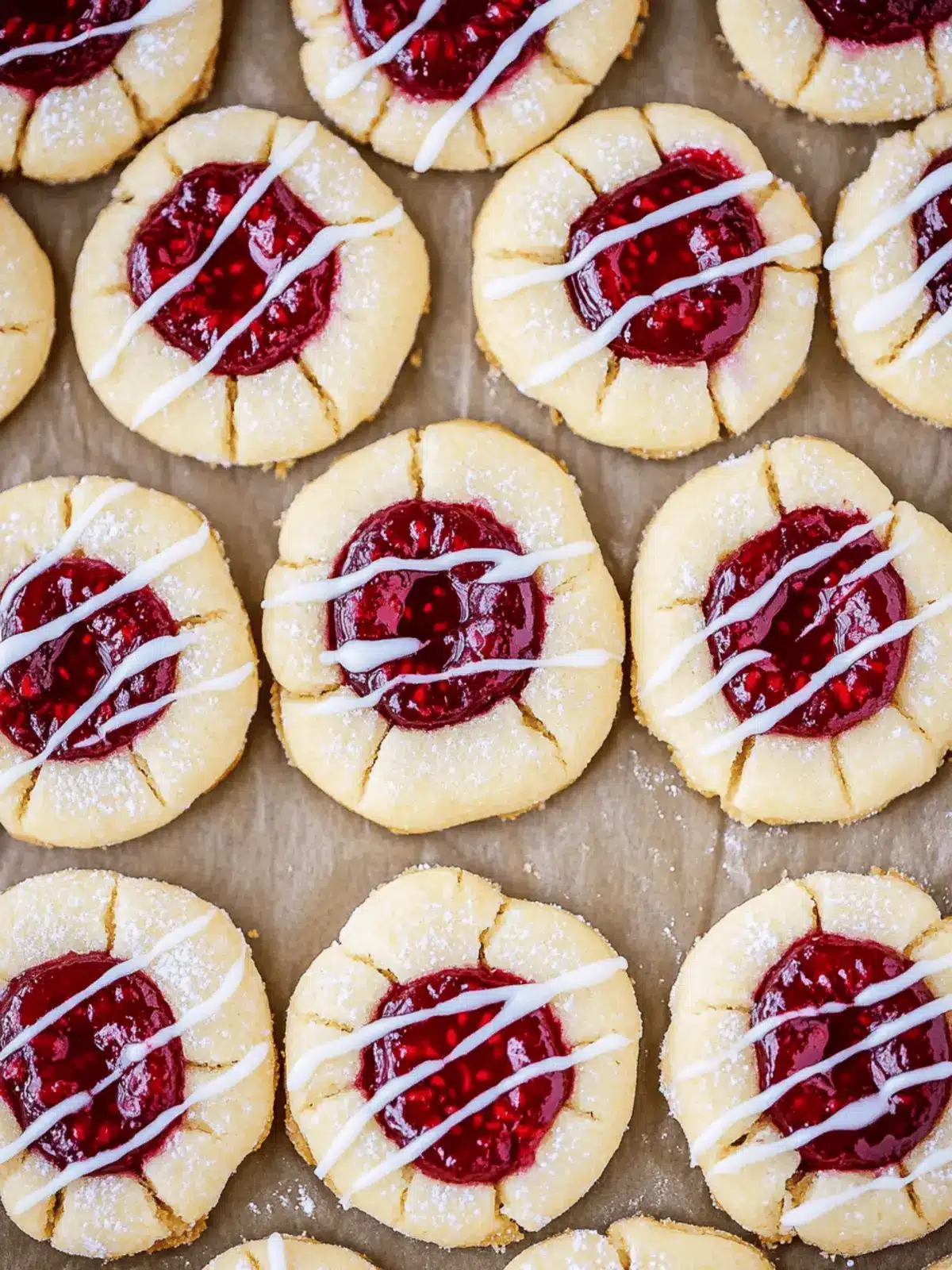 Thumbprint Cookies {Raspberry Almond Shortbread}
