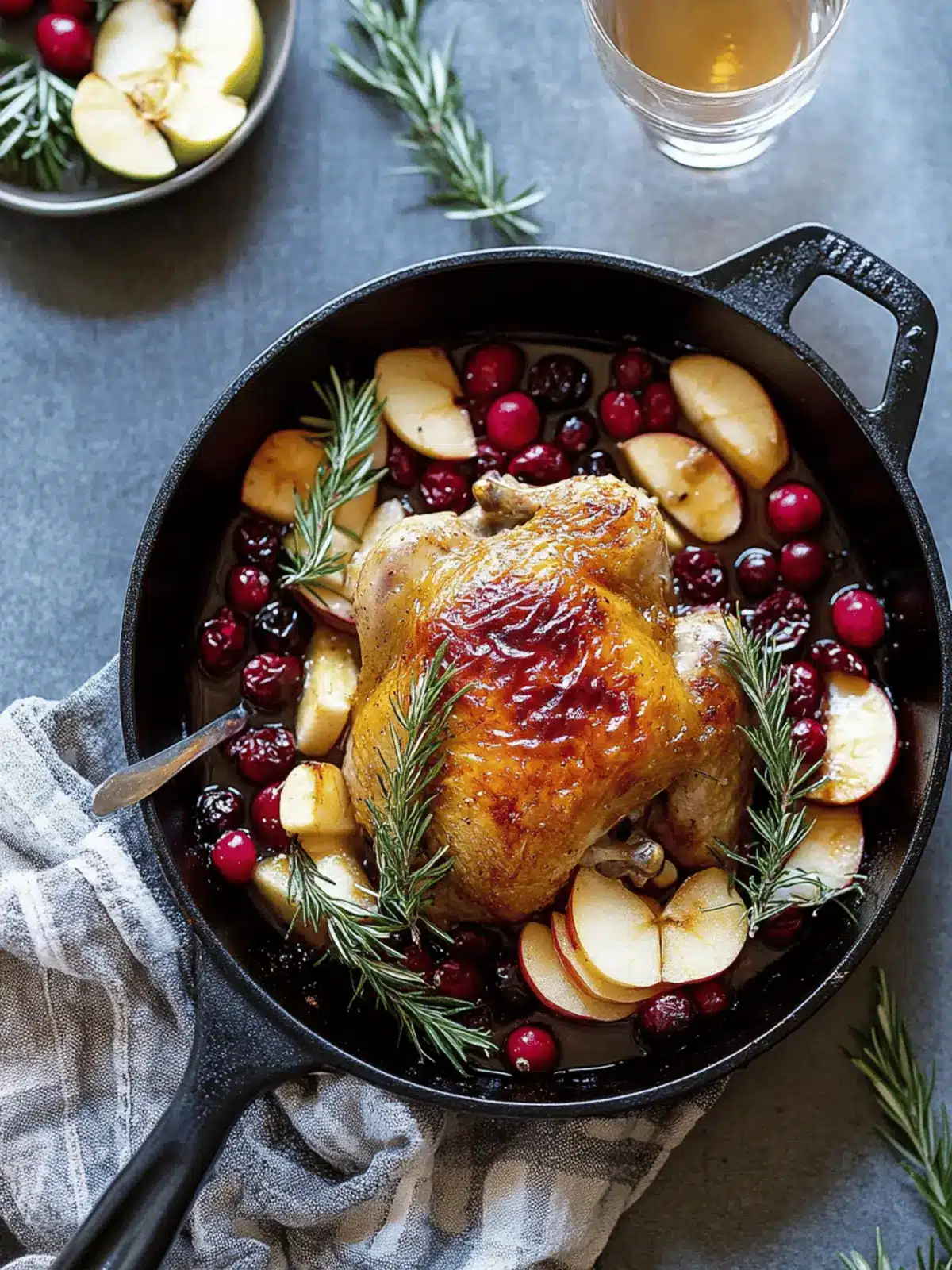 Maple-Glazed Roast Chicken with Apples & Cranberries Delight 5 Maple-Glazed Roast Chicken with Apples and Cranberries