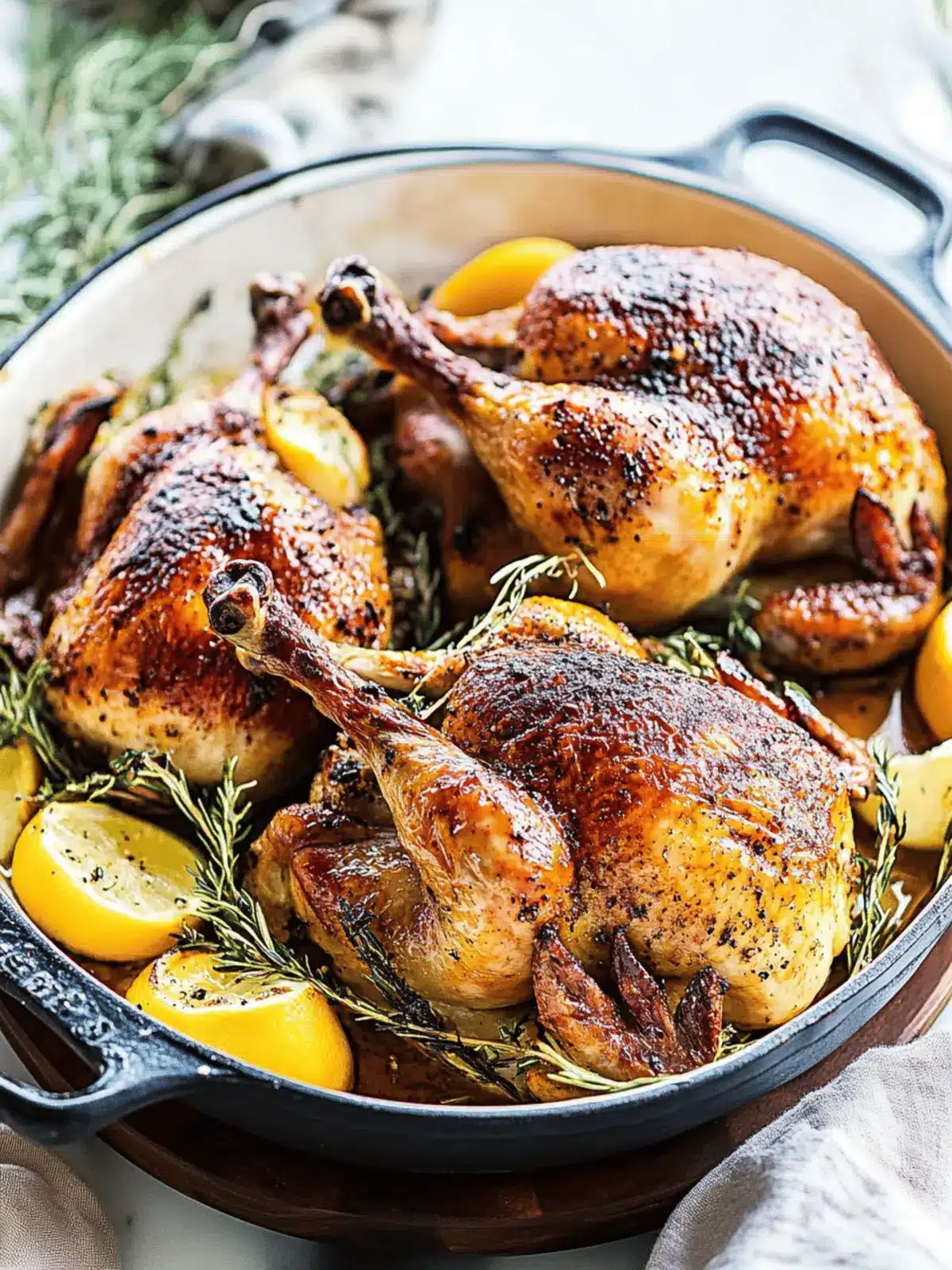 Savory Roasted Cornish Hens with Herbs and Garlic Magic 5 Roasted Cornish Hens