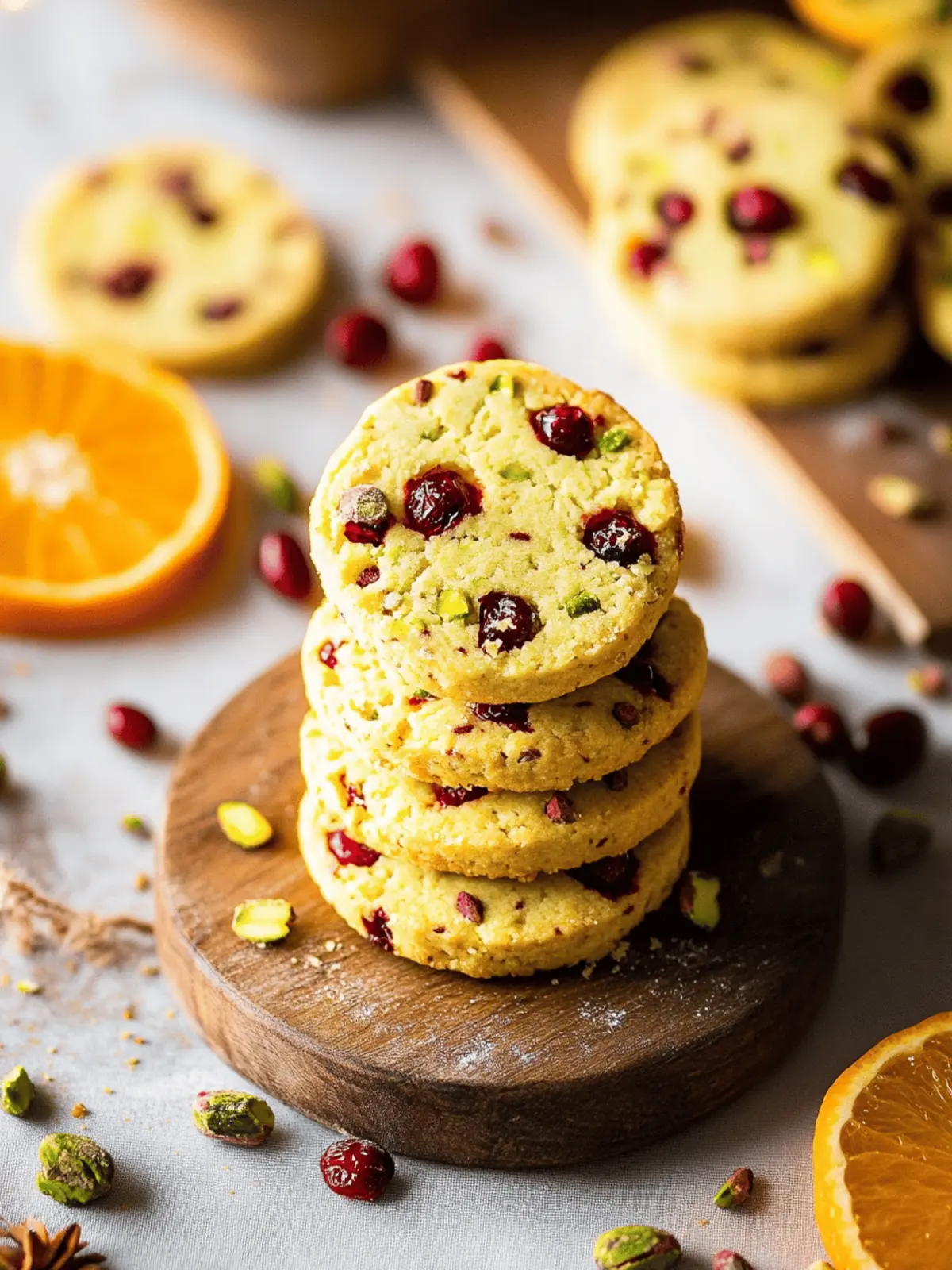 Irresistible Cranberry Orange Pistachio Shortbread Bliss 2 Cranberry Orange Pistachio Shortbread