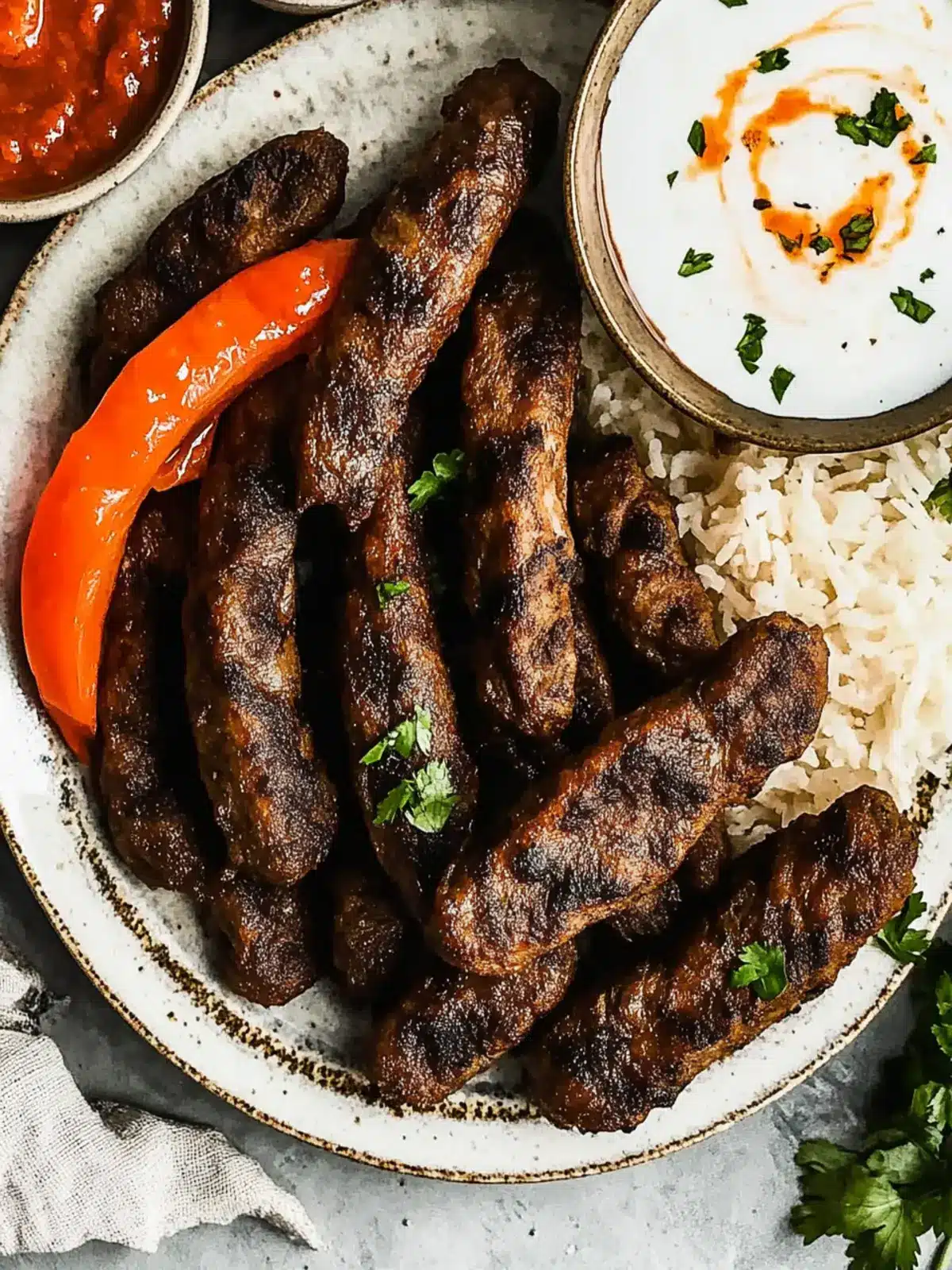 Savory Cevapi with Homemade Ajvar That Will Wow You 3 Cevapi