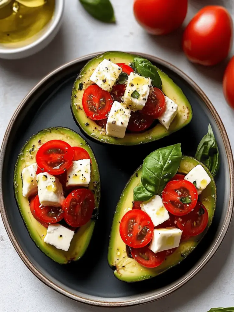Caprese Stuffed Avocados