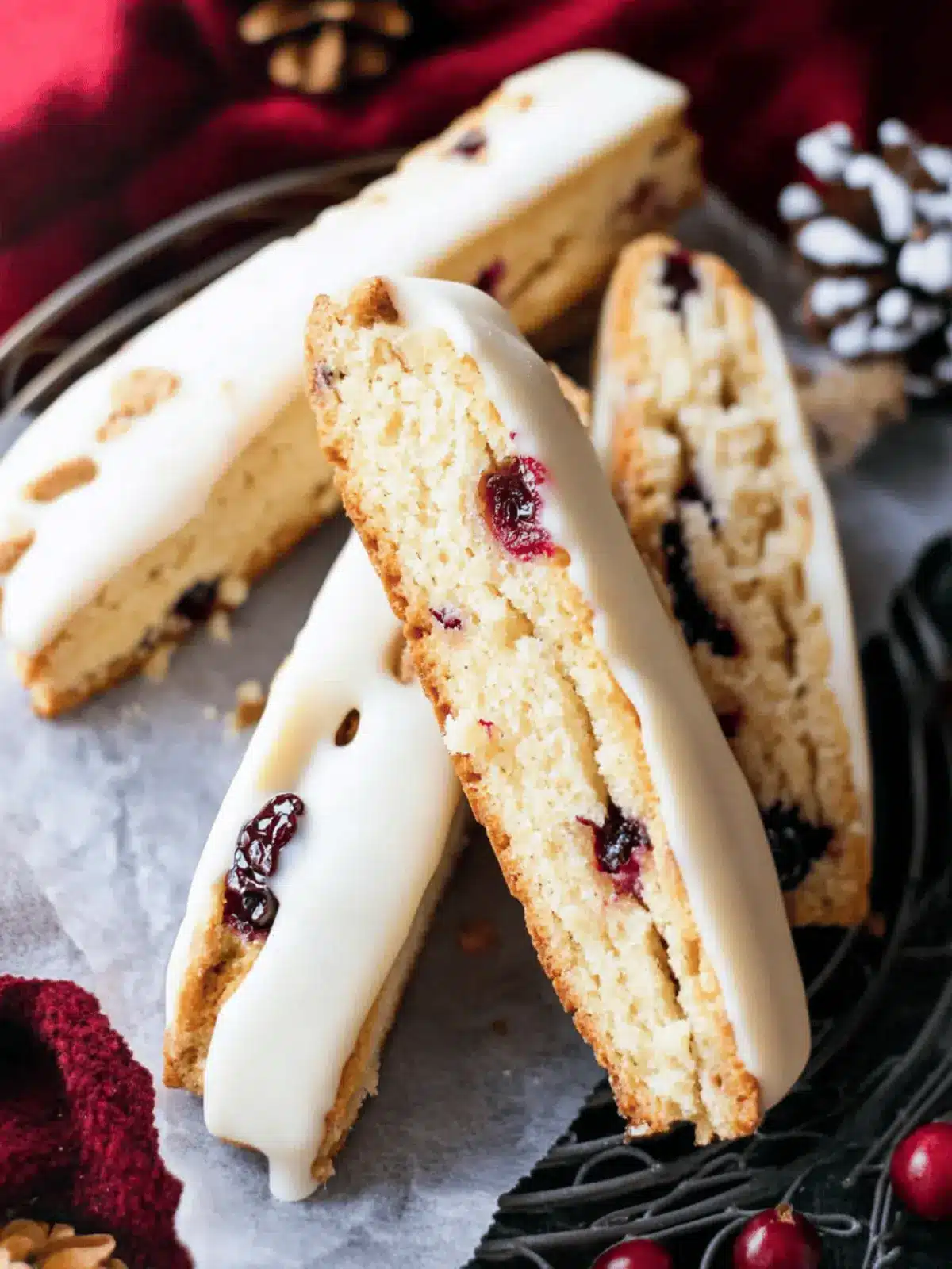 Orange Cranberry White Chocolate Biscotti
