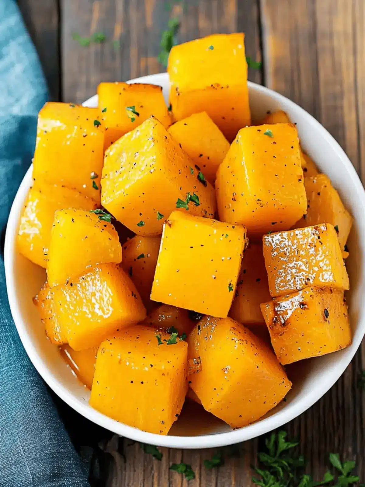 Roasted Butternut Squash with Brown Sugar