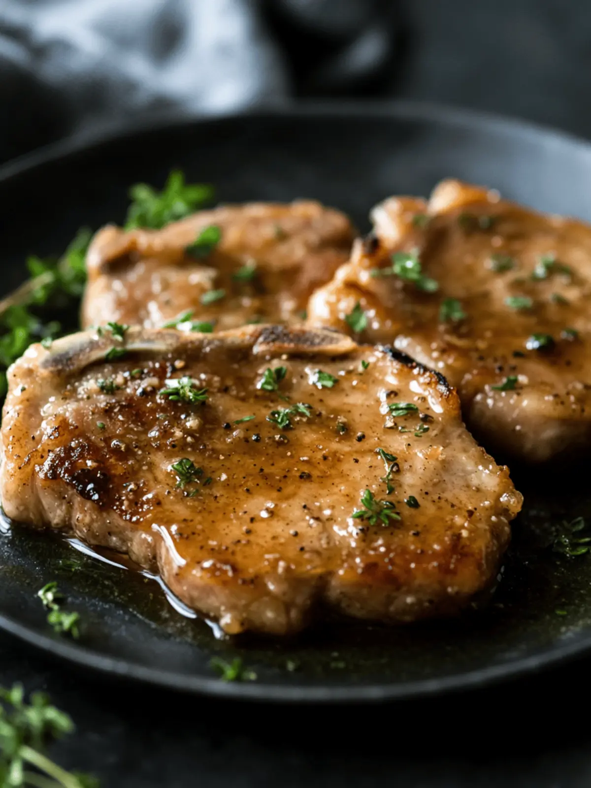 Pork Chops with Apple Cider Glaze