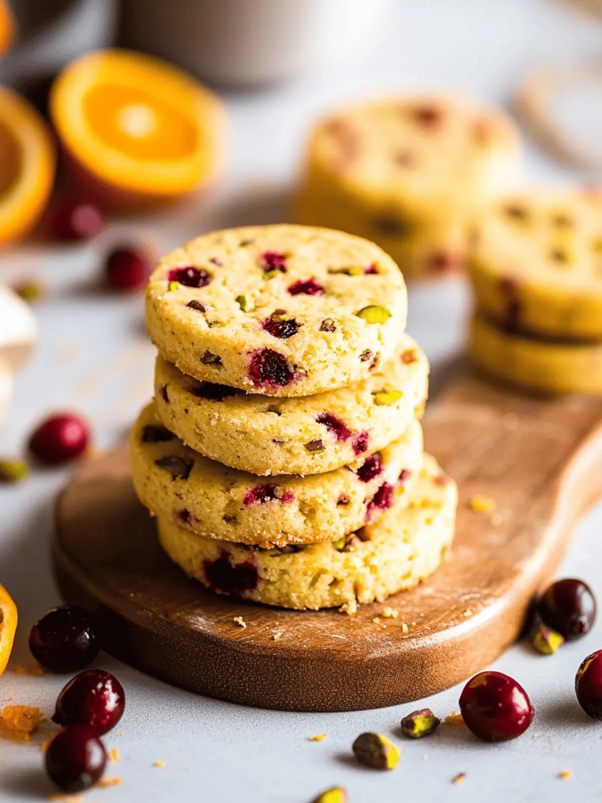Irresistible Cranberry Orange Pistachio Shortbread Bliss 4 Cranberry Orange Pistachio Shortbread
