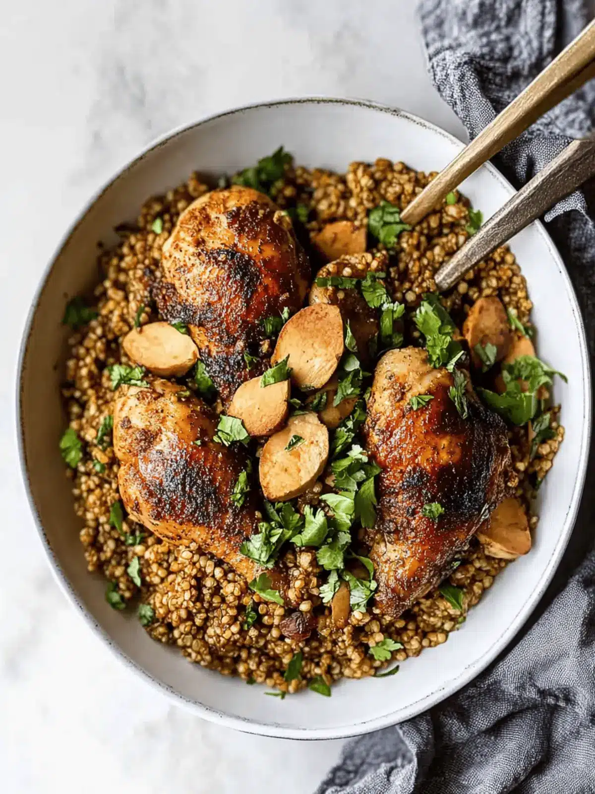 Lebanese Freekeh with Chicken