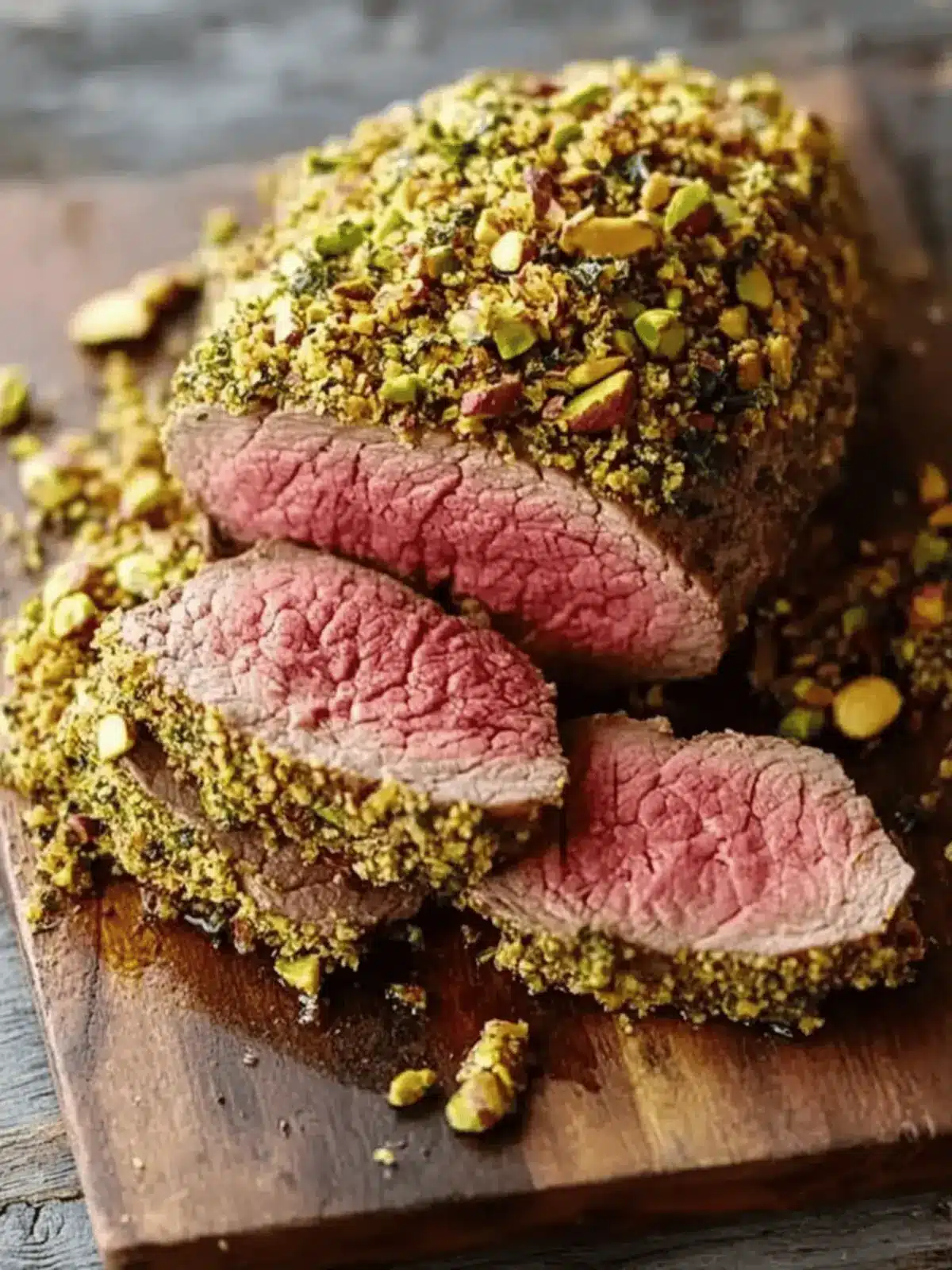 Pistachio & Parmesan Herb Encrusted Beef Tenderloin Delight 5 Pistachio & Parmesan Herb Encrusted Beef Tenderloin