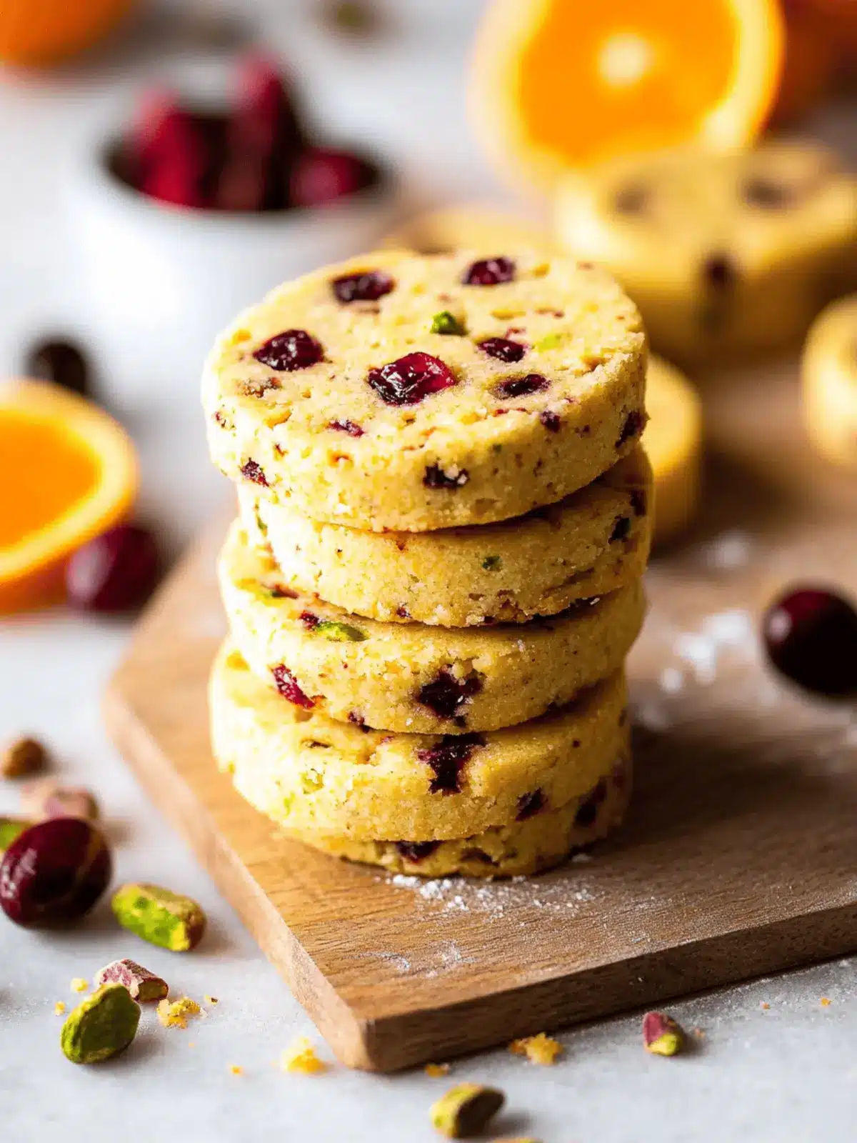 Irresistible Cranberry Orange Pistachio Shortbread Bliss 5 Cranberry Orange Pistachio Shortbread
