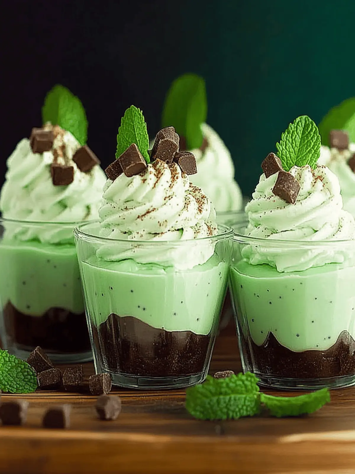 Mint Chip Cheesecake Mousse