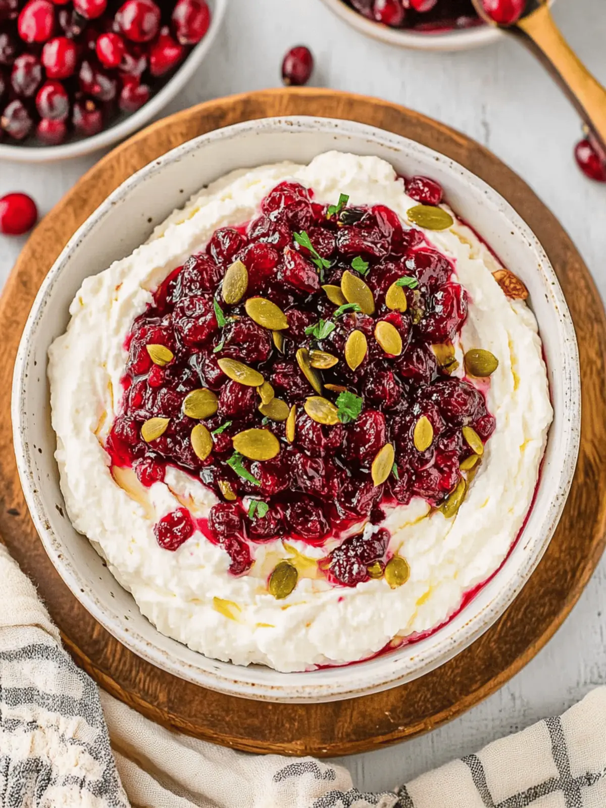 Cranberry Whipped Feta Dip