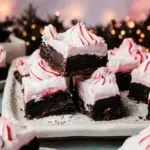 peppermint hot fudge bars