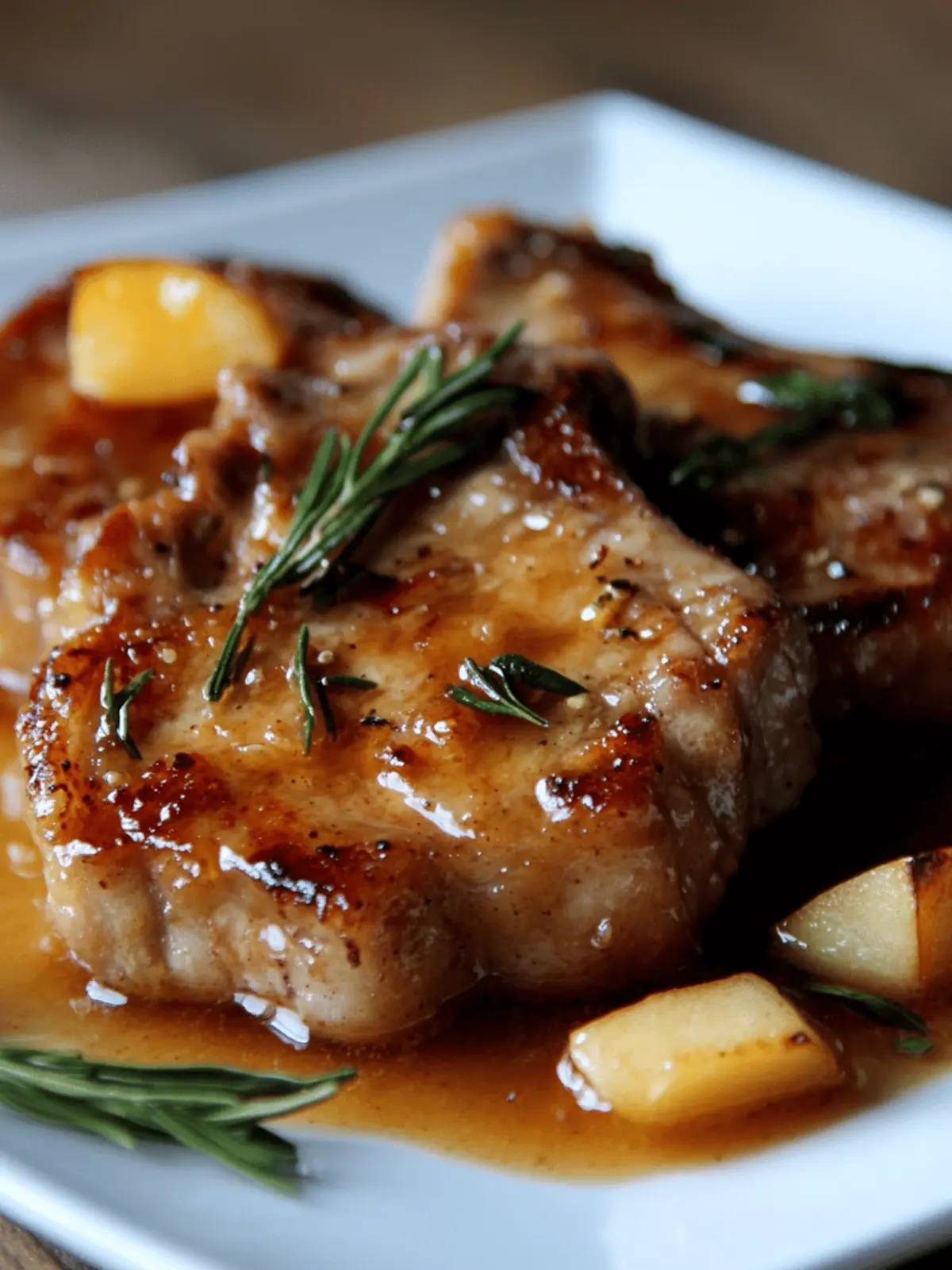 Pork Chops with Apple Cider Glaze