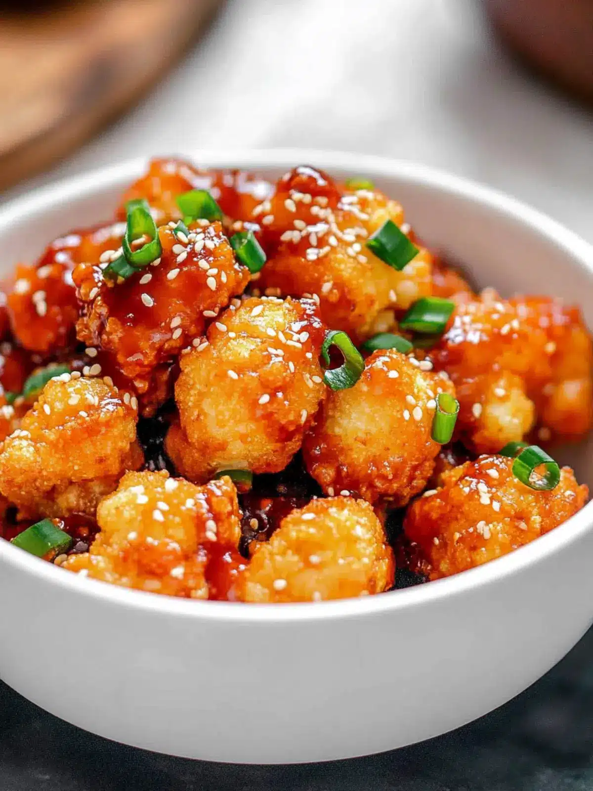 Breaded and Spicy Gochujang Cauliflower