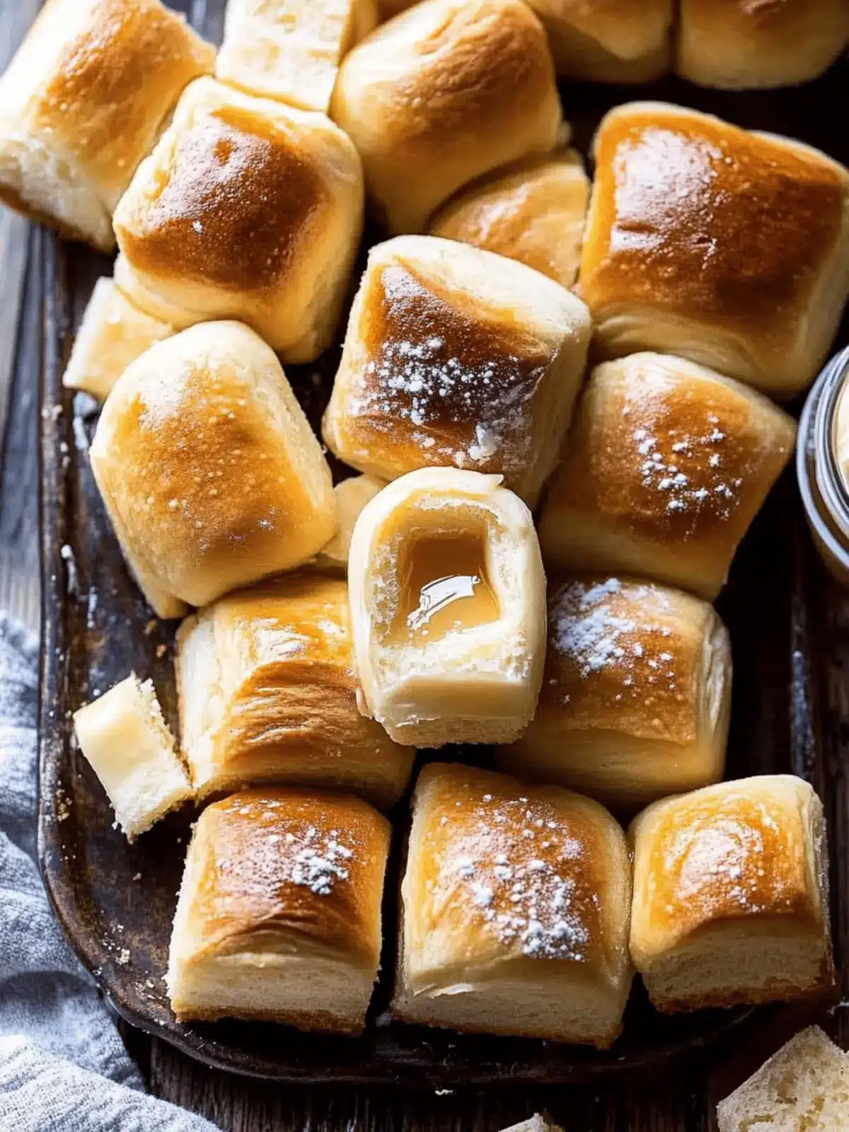 Salted Honey Butter Parker House Rolls