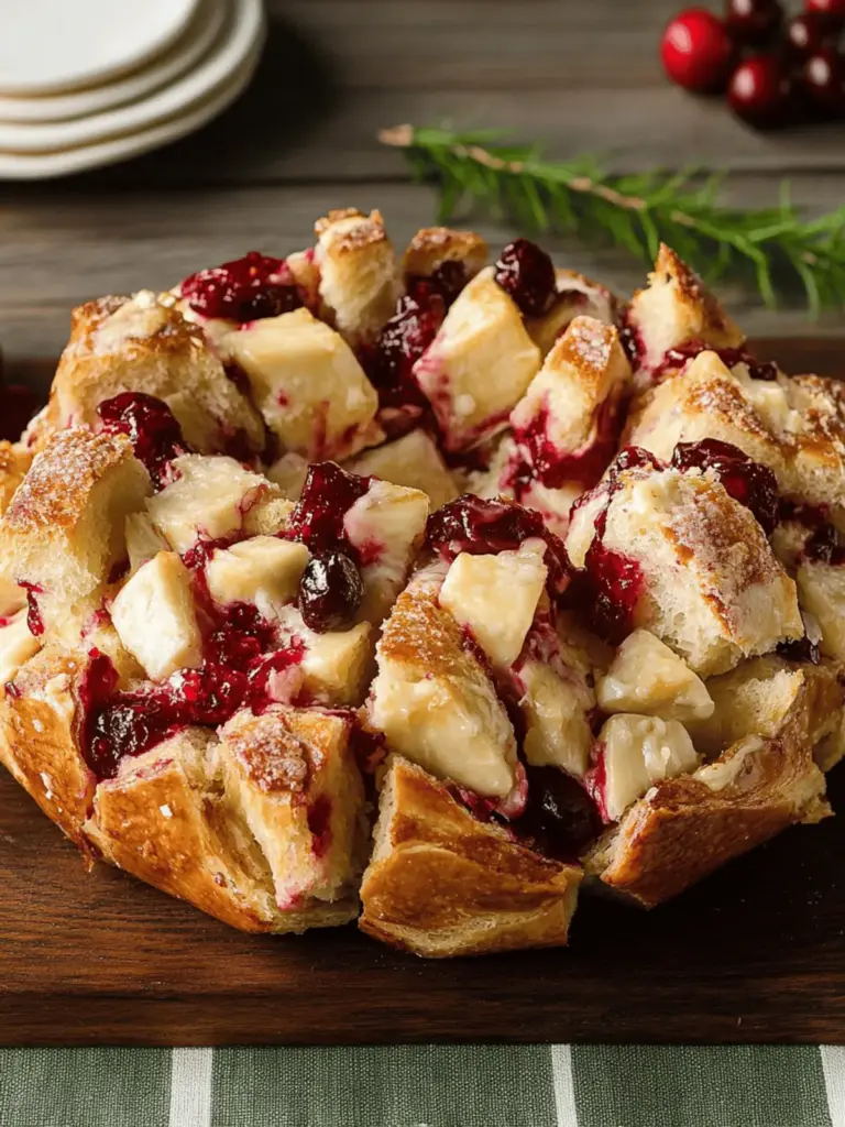 Cranberry Brie Pull-Apart Bread