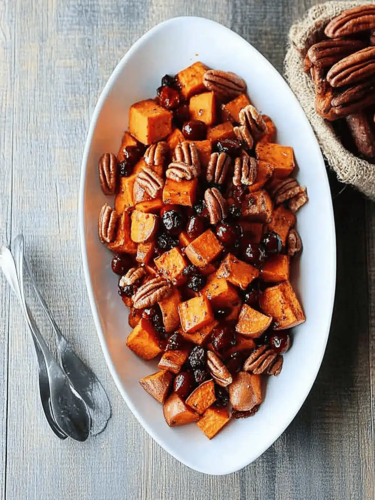 Irresistible Roasted Sweet Potatoes with Pecans and Cranberries 3 Roasted Sweet Potatoes with Pecans and Cranberries