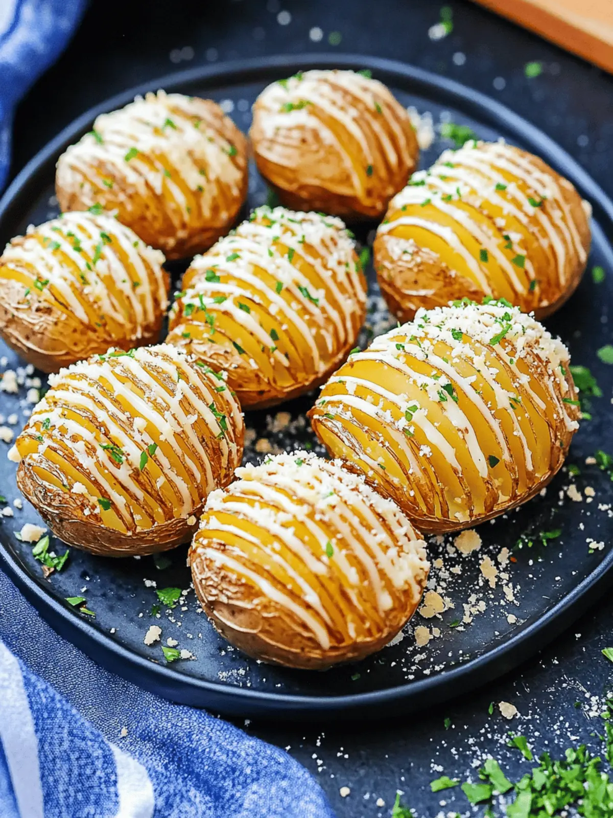 Parmesan Hasselback Potatoes