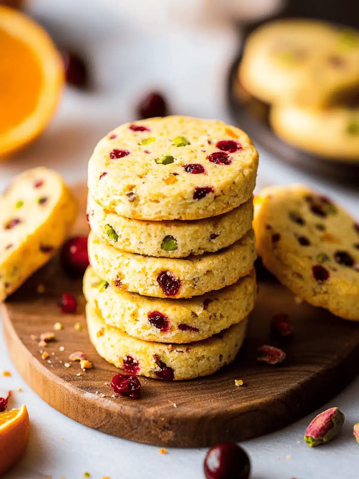 Irresistible Cranberry Orange Pistachio Shortbread Bliss 3 Cranberry Orange Pistachio Shortbread
