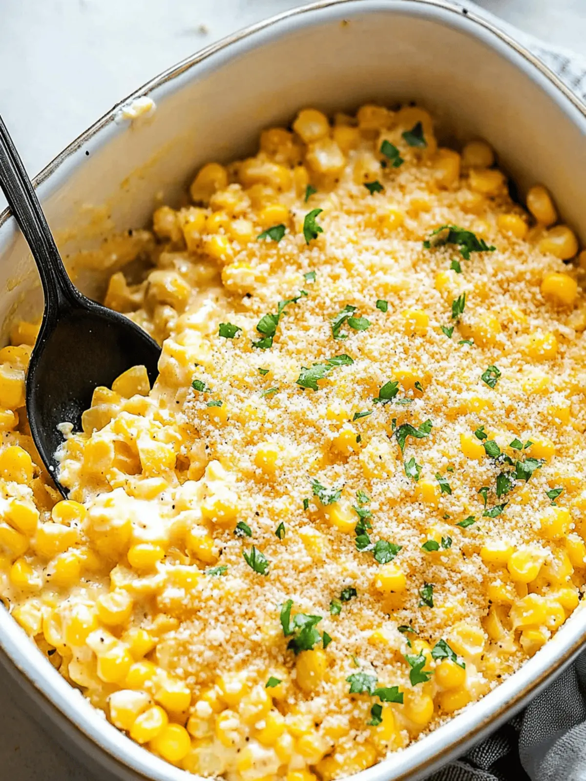 Parmesan Creamed Corn