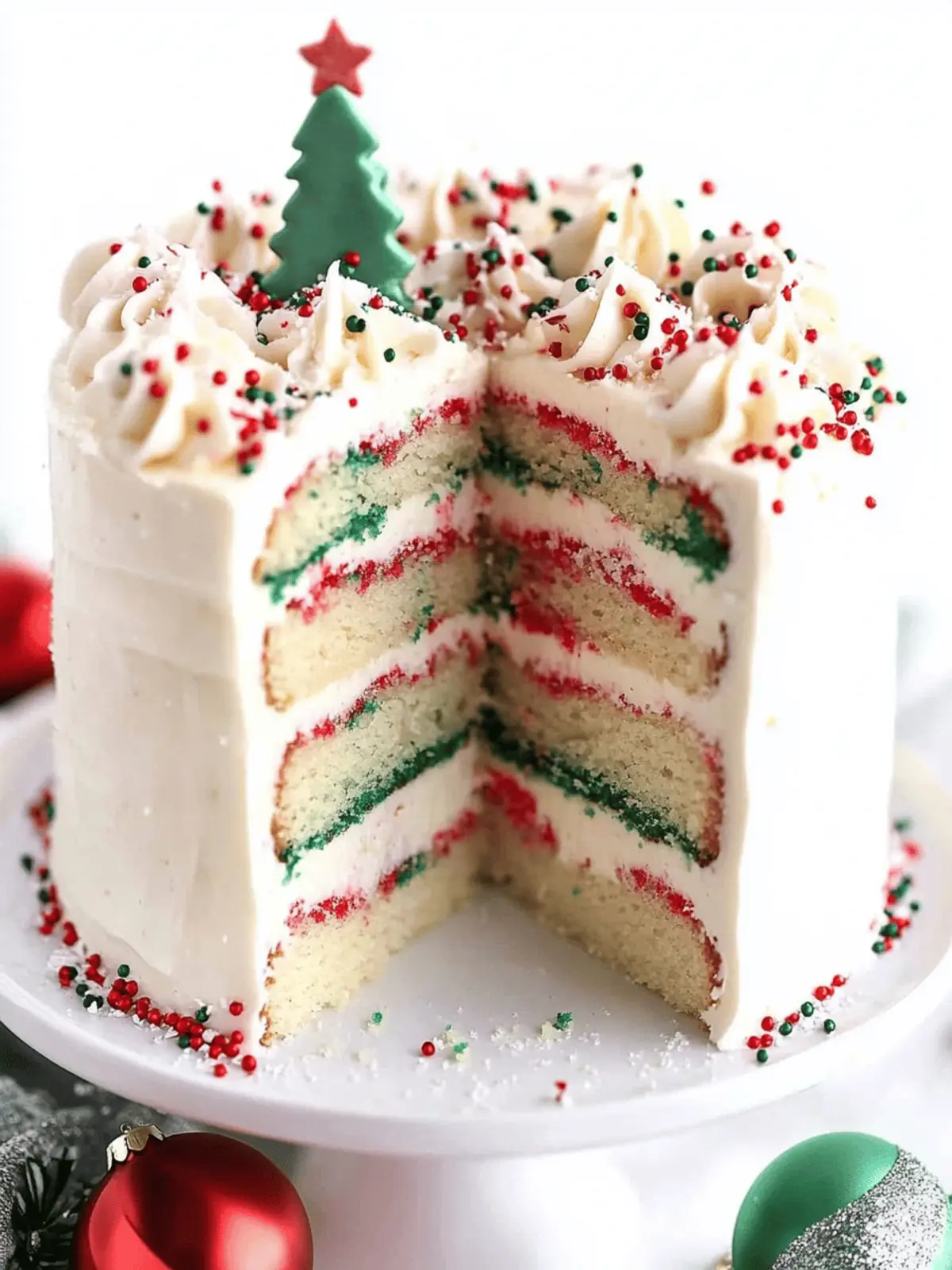 Christmas Funfetti Cake