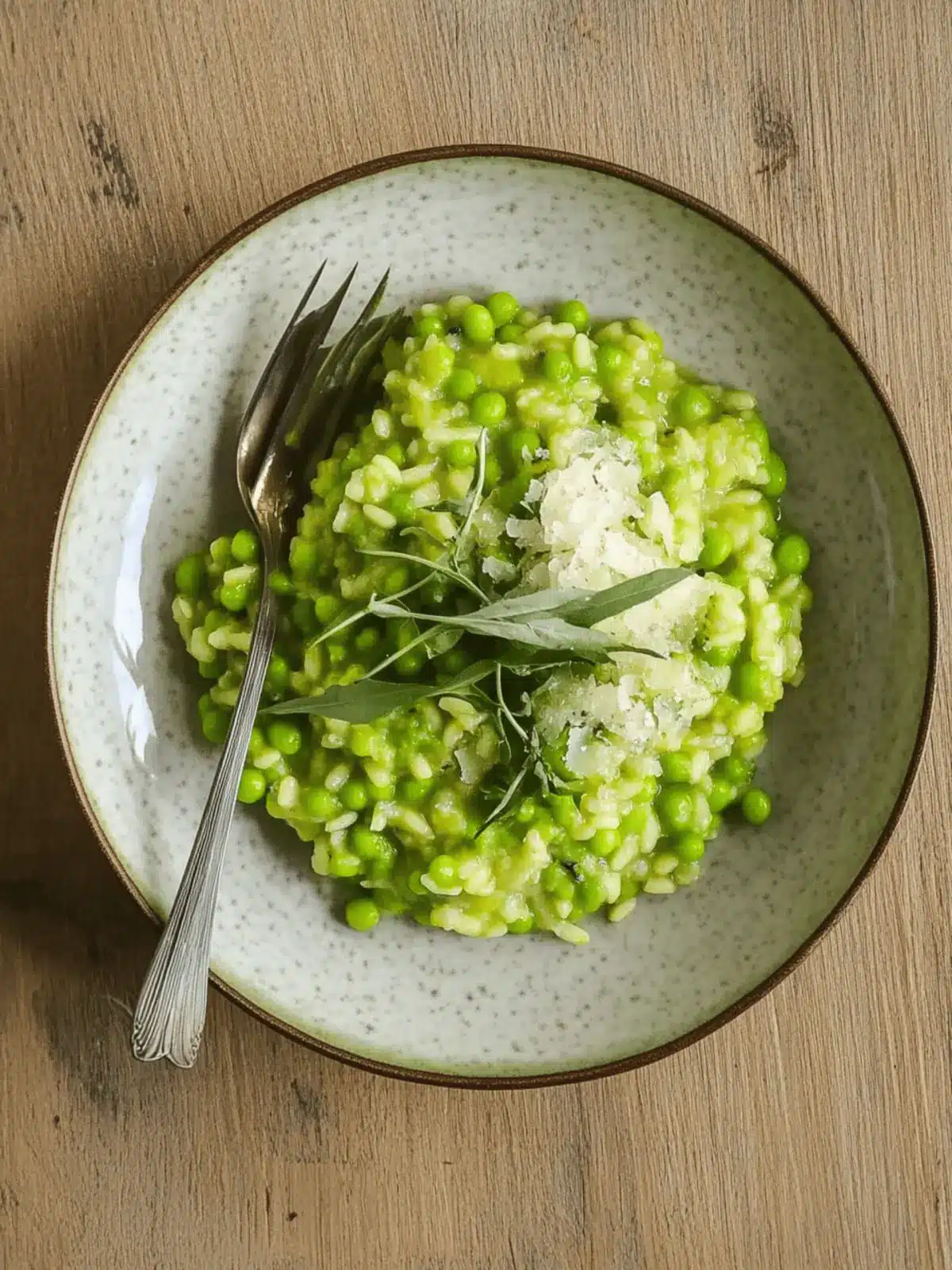 Creamy Pea Risotto with Wild Garlic for a Fresh Twist 5 Pea Risotto with Wild Garlic 