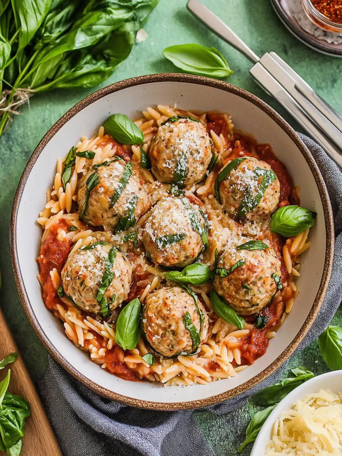 Delicious Tuscan Meatballs with Creamy Orzo You’ll Love 4 Tuscan Meatballs with Creamy Orzo