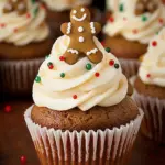 Gingerbread Cupcakes {with Cream Cheese Frosting}