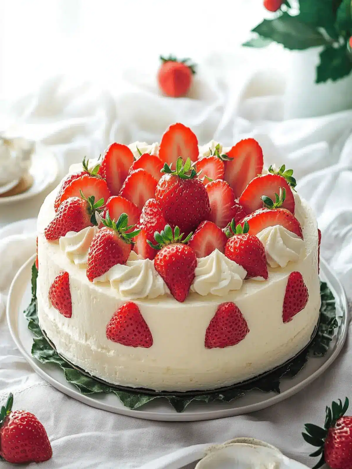 Japanese Strawberry Shortcake (Christmas Cake)